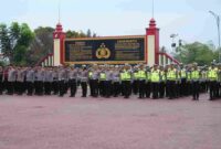 apel gabungan di Lapangan Depan Mako Polda Sumut, Senin (3/11/2025).