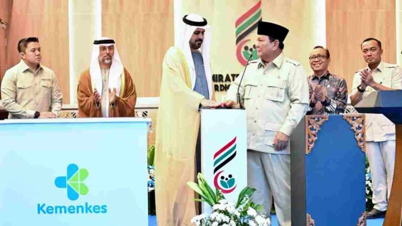 Presiden Prabowo Subianto meresmikan Rumah Sakit (RS) Kardiologi Emirates–Indonesia di Kota Surakarta pada Rabu, 19 November 2025. 