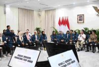 Wakil Presiden (Wapres) Gibran Rakabuming Raka menerima kunjungan mahasiswa Jurusan Sosiologi Universitas Airlangga (Unair) angkatan 2023 di Istana Wapres Jakarta Pusat. Pada Kamis (6/11/2025), 