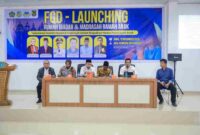 Kepala Bappeda Ferry Ichsan, saat menghadiri acara Launching Rumah Ibadah dan Madrasah Ramah Anak di Aula Kantor Kementerian Agama (Kemenag) Kota Medan, Rabu (12/11/2025).