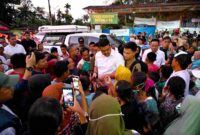 Gubernur Sumatera Utara (Sumut) Bobby Afif Nasution bersama Bupati Tapanuli Selatan Gus Irawan Pasaribu, serta jajaran OPD beserta pihak  Kepolisian, meninjau lokasi yang terdampak bencana banjir bandang di desa Garoga, Kecamatan Batang Toru, Kabupaten Tapanuli Selatan, Jumat (19/12/2025)