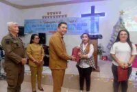 Panitia Natal Aparatur Sipil Negara (ASN) Pemerintah Provinsi Sumatera Utara (Sumut) melaksanakan pelayanan kasih dan Bakti Sosial dengan mengunjungi Warga Binaan Pemasyarakatan (WBP) di Lapas Kelas II A Perempuan Jalan  Pemasyarakatan Tanjunggusta, Medan, Senin (15/12/2025). 
