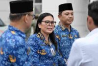 Panitia Natal Aparatur Sipil Negara (ASN) Pemerintah Provinsi Sumatera Utara (Sumut) menyelenggarakan pemeriksaan kesehatan gratis dan donor darah serta pasar murah di Kantor Gubernur Sumut Jalan Diponegoro Kota Medan. Rabu (17/12/2025).