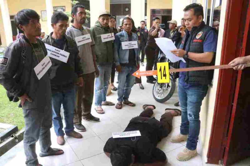 rekonstruksi Polres Simalungun
