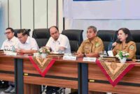 Kepala Biro Perekonomian Setdaprov Sumut, Poppy Hutagalung menghadiri Sosialiasi Penyesuaian Tarif Air Perumda Tirtanadi di Aula Kantor Tirtanadi, Jalan Sisingamangaraja, Selasa (30/12/2025).