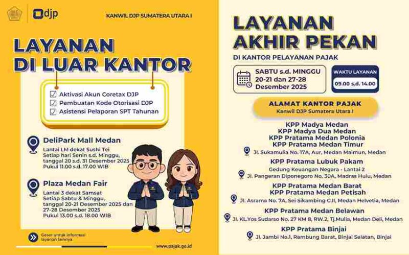 Brosur selebaran Kanwil DJP Sumut I.