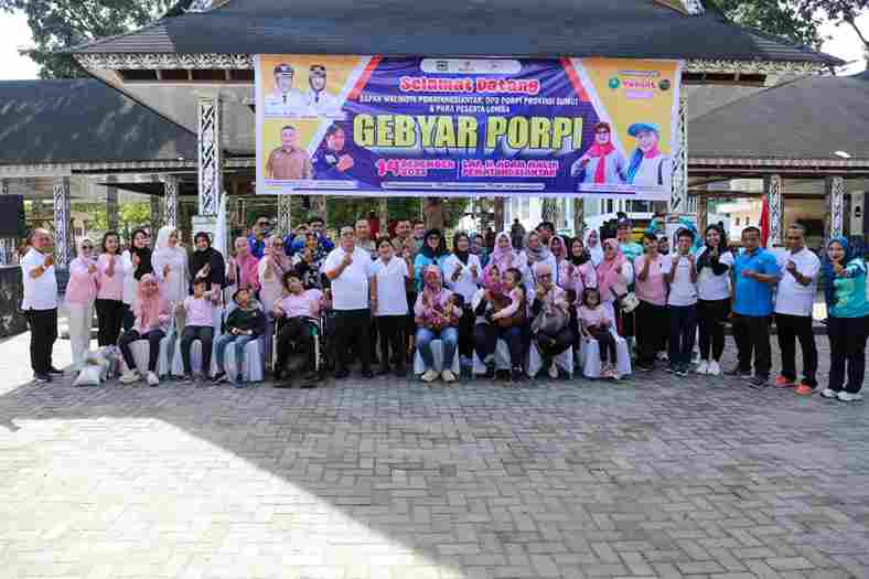 Gebyar PORPI 2025 Kota Pematangsiantar, di Lapangan Adam Malik, Minggu (14/12/2025) siang.