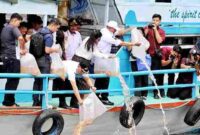 Penebaran benih ikan dilakukan langsung oleh Bupati Simalungun, Dr. H. Anton Achmad Saragih, bersama Wakil Bupati Simalungun, Benny Gusman Sinaga.