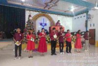 Penampilan siswa saat liturgi. 