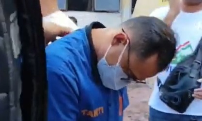 Pajar Aprianto alias PA saat ditangkap polisi beberapa bulan lalu. (Foto : Istimewa)