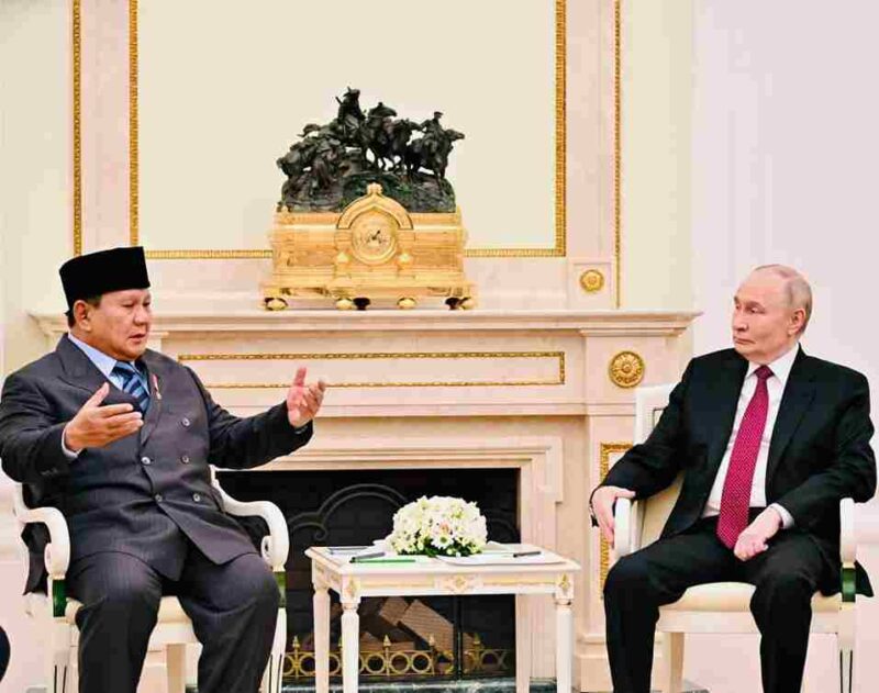 Presiden Federasi Rusia Vladimir Putin  bertemu Presiden Prabowo Subianto di Istana Kremlin, Moskow, Rabu 10 Desember 2025.