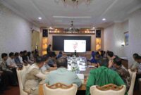 Pertemuan virtual bersama Kementerian Dalam Negeri (Kemendagri) yang berlangsung di Rumah Dinas Bupati Asahan, Sabtu, 24 Januari 2026.