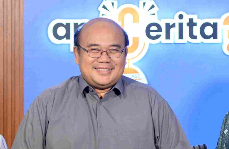 Ekonom Universitas Sumatera Utara (USU) Wahyu Ario Pratomo ketika diwawancara di Kantor Gubernur Sumatera Utara Jalan Pangeran Diponegoro, baru-baru ini. 