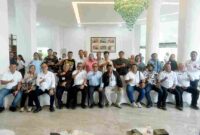 Dinas Pekerjaan Umum dan Penataan Ruang (PUPR) Sumut dalam temu pers yang difasilitasi Dinas Komunikasi dan Informatika (Kominfo) Sumut di Lobi Dekranasda, Kantor Gubernur Sumut, Jalan Diponegoro, Medan, Rabu, 28 Januari 2026.