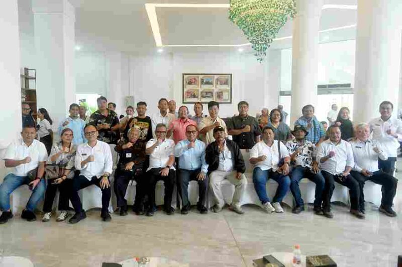 Dinas Pekerjaan Umum dan Penataan Ruang (PUPR) Sumut dalam temu pers yang difasilitasi Dinas Komunikasi dan Informatika (Kominfo) Sumut di Lobi Dekranasda, Kantor Gubernur Sumut, Jalan Diponegoro, Medan, Rabu, 28 Januari 2026.