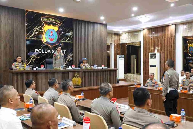 Gelar Latihan Pra Operasi (Lat Pra Ops) Keselamatan Toba 2026 dilaksanakan pada Kamis, 29 Januari 2026, di Aula Catur Prasetya, Lantai IV Markas Polda Sumut.