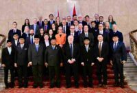 Presiden Prabowo Subianto menghadiri forum UK-Indonesia Education Roundtable bersama para perwakilan sejumlah universitas di Inggris, pada Selasa, 20 Januari 2026, di Lancaster House, London. Foto: BPMI Setpres