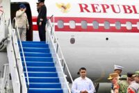 Presiden Prabowo Subianto tiba di Kota Banjarbaru, Provinsi Kalimantan Selatan, pada Senin, 12 Januari 2026 sekitar pukul 11.00 WITA. 