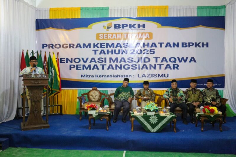 Serah Terima Program Kemaslahatan Badan Pengelola Keuangan Haji (BPKH) Tahun 2025 berupa renovasi Masjid Taqwa Muhammadiyah Pematangsiantar, Jumat, 30 Januari 2026.