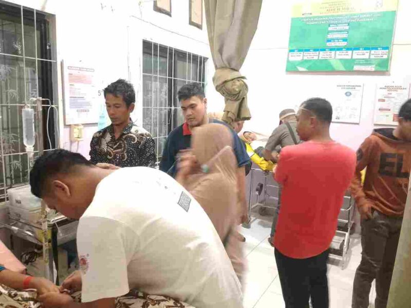 balita dan pelajar masih menjalani perawatan inap di Puskesmas Alue Ie Mirah