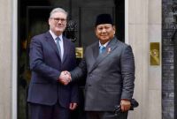 Presiden Republik Indonesia, Prabowo Subianto melakukan pertemuan dengan Perdana Menteri (PM) Inggris, Keir Starmer di Kantor PM Inggris, London, pada Selasa, 20 Januari 2026. Foto: BPMI Setpres