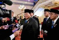 Presiden Prabowo Subianto menyampaikan keterangannya kepada awak media di Lancaster House, London, pada Selasa, 20 Januari 2026, Foto: BPMI Setpres