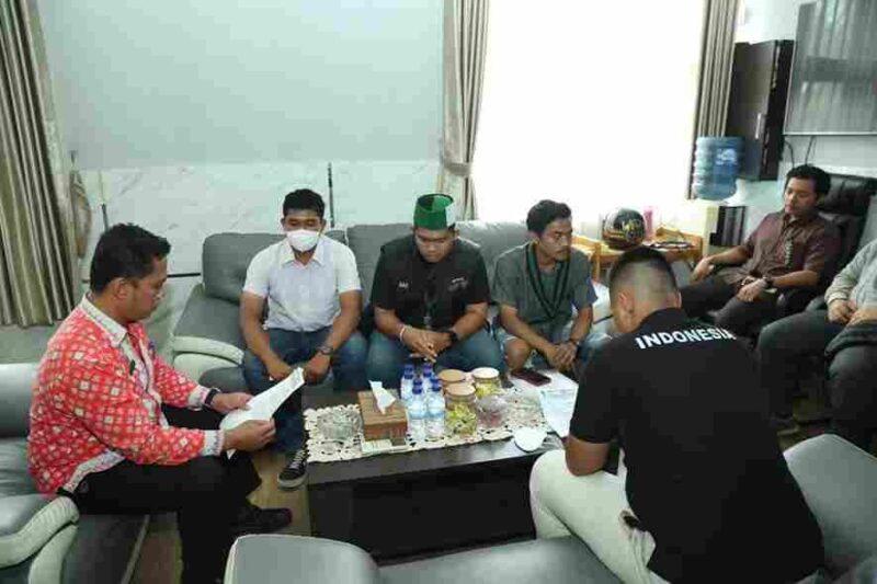 Pemerintah Kota Pematangsiantar menerima audiensi dan aksi unjuk rasa dari organisasi mahasiswa di Balai Kota Pematangsiantar, Jalan Merdeka, pada Kamis, 19 Februari 2026.