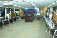 High Level Meeting (HLM) dan Rapat Koordinasi Wilayah (Rakorwil) Percepatan dan Perluasan Digitalisasi Daerah (P2DD) Kota Pematangsiantar yang digelar di Kantor Perwakilan Bank Indonesia Pematangsiantar, Jalan H. Adam Malik. Kegiatan berlangsung Senin pagi, 9 Februari 2026.