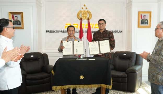 penandatanganan Perjanjian Kerja Sama (PKS) yang berlangsung di Kantor Kepala Bareskrim Polri pada Senin, 3 Februari 2026