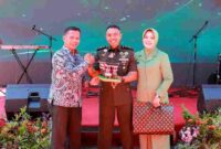 i Sekretaris Daerah (Sekda) Junaedi Antonius Sitanggang, S.STP., M.Si., menghadiri Serah Terima Jabatan (Sertijab) Komandan Batalyon Infanteri (Danyonif) 122/Tombak Sakti (TS) yang digelar Sabtu, 17 Januari 2025.