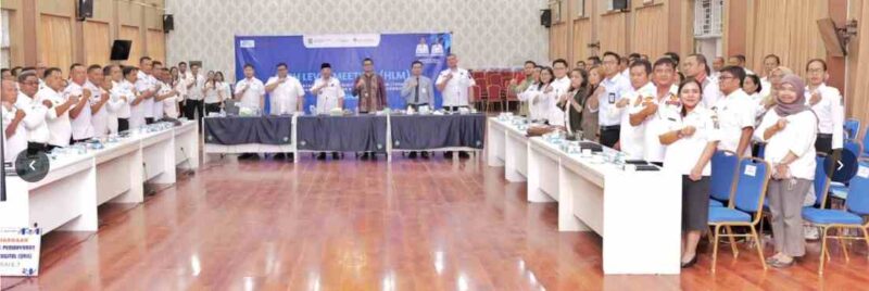 Rapat Koordinasi High Level Meeting (HLM) Tim Percepatan Perluasan Digitalisasi Daerah (TP2DD) dan evaluasi Roadmap Elektronifikasi Transaksi Pemerintah Daerah (ETPD) berlangsung di Balai Harungguan Tuan Rondahaim Saragih, Kantor Bupati Simalungun, Pamatang Raya, Sumatera Utara, Rabu, 4 Februari 2026.