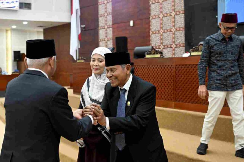  Rapat Paripurna di Ruang Rapat DPRD Sumut dengan agenda peresmian pengangkatan Anggota DPD Sumut dari fraksi Nasdem masa jabatan 2024-2029 atas nama Mustafa Kamil Adam, serta penyampaian laporan hasil kegiatan reses II masa persidangan II Tahun Sidang II 2025-2026 oleh pimpinan dan anggota DPRD Sumut ke Kabupaten/Kpta di Sumut, Rabu (25/2/2026).