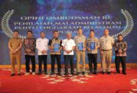 Pemerintah Kabupaten Asahan menerima opini Kualitas Tinggi Tanpa Maladministrasi dari Ombudsman Republik Indonesia dalam penilaian penyelenggaraan pelayanan publik tahun 2025 dalam seremoni di Aula Tengku Rizal Nurdin, Medan, pada Senin, 24 Februari 2026.