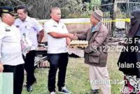 Pemerintah Kabupaten Simalungun menyalurkan bantuan kepada korban kebakaran rumah dinas di Kelurahan Serbalawan, Kecamatan Dolok Batu Nanggar, pada Rabu, 25 Februari 2026