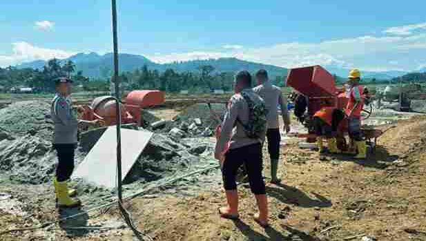 personel Batalyon C Satuan Brimob Polda Sumatera Utara terlibat dalam serangkaian kegiatan pengamanan