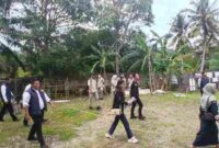 Proses cek TKP oleh Polda bengkulu, BPN, Pemilik Lahan dan Kuasa Hukum.