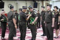 Jaksa Agung Muda Intelijen Reda Manthovani memimpin Apel Integritas Pembangunan Zona Integritas menuju Wilayah Birokrasi Bersih dan Melayani (WBBM) di lingkungan Jaksa Agung Muda Bidang Intelijen (JAM Intel) pada Rabu, 18 Februari 2026, di Aula Lantai 22 Gedung Utama Kejaksaan Agung Republik Indonesia, Jakarta.