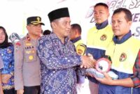 Apel Satkamling yang dirangkai dengan penyerahan hadiah lomba di Nagori Dolok Maraja, Kamis (12/2/2026).