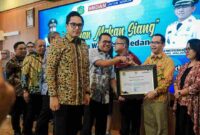 Wali Kota Medan Rico Tri Putra Bayu Waas dalam jamuan makan siang bertajuk Partnership for Sustainable Development in Medan di Pendopo Rumah Dinas Wali Kota Medan, Kamis (12/2/2026).