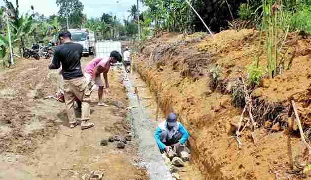 Proses pekerjaan Drainase. 
