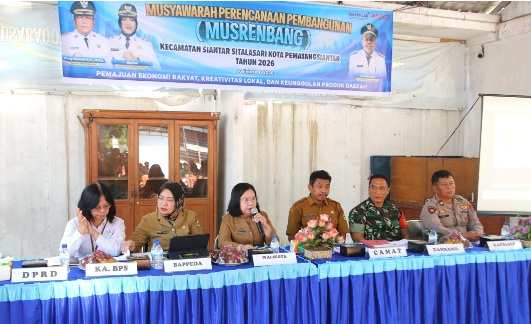 Dra. Happy Oikumenis Daely, yang mewakili Wali Kota Pematangsiantar Wesly Silalahi, S.H., M.Kn., pada Selasa pagi, 10 Februari 2026.
