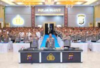 Suasana Rapat Pimpinan (Rapim) Polda Sumatera Utara Tahun 2026 yang digelar di Medan, Rabu, 25 Februari 2026.