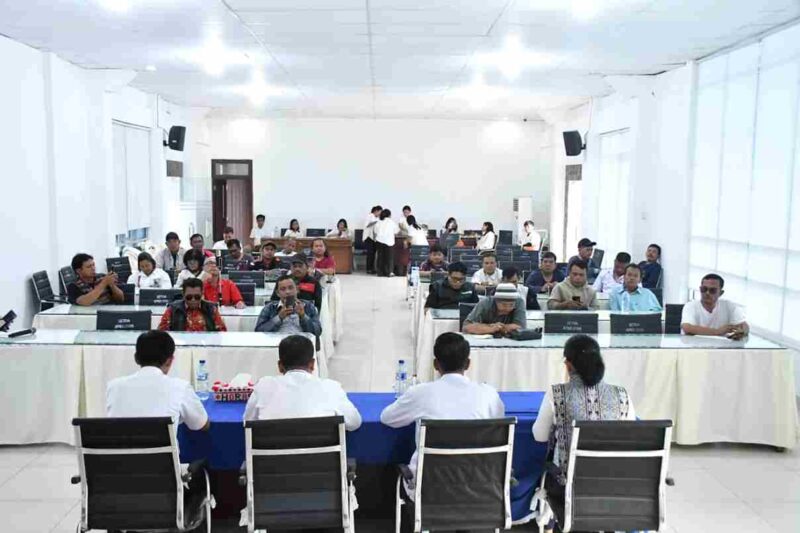 Konferensi Pers Pemerintah Kabupaten Samosir di Aula Kantor Bupati Samosir.Rabu, 25 Februari 2026