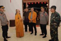 Forum Koordinasi Pimpinan Daerah (Forkopimda) Kabupaten Asahan meninjau kesiapan perayaan Tahun Baru Imlek 2577 Kongzili di wilayah Kisaran pada Senin, 16 Februari 2026.