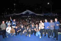 Perayaan Hari Jadi ke-22 Kabupaten Samosir berlangsung meriah di kawasan Waterfront Pangururan pada Kamis, 27 Februari 2026.