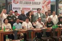 Barisan Relawan Jalan Perubahan (Bara JP) menggelar silaturahmi Ramadhan bersama sejumlah tokoh dan relawan di Kedai Aceh Lampoh Kemang, Jakarta Selatan. Pertemuan yang berlangsung Rabu, 11 Maret 2026