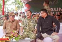 Pemerintah Provinsi Sumatera Utara bersama TNI Angkatan Darat meresmikan Jembatan Bailey di Desa Silfalago Gomo, Kecamatan Boronadu, Kabupaten Nias Selatan, Selasa (10 Maret 2026)
