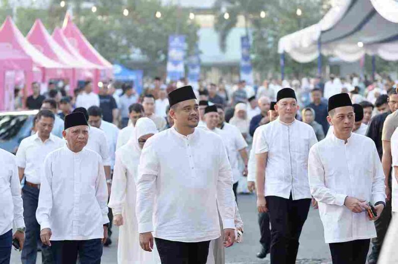 Gubernur Sumatera Utara (Sumut) Bobby Nasution membuka secara resmi Kolaborasi Pekan Ramadhan Sumut 2026 di Arena Pekan Raya Sumut Jalan Jenderal Gatot Soebroto Kota Medan. Sabtu (7/3/2026).