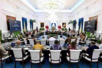 Presiden Prabowo Subianto menggelar acara silaturahmi dan diskusi bersama sejumlah tokoh nasional di Istana Merdeka, Jakarta, pada Selasa malam, 3 Maret 2026.