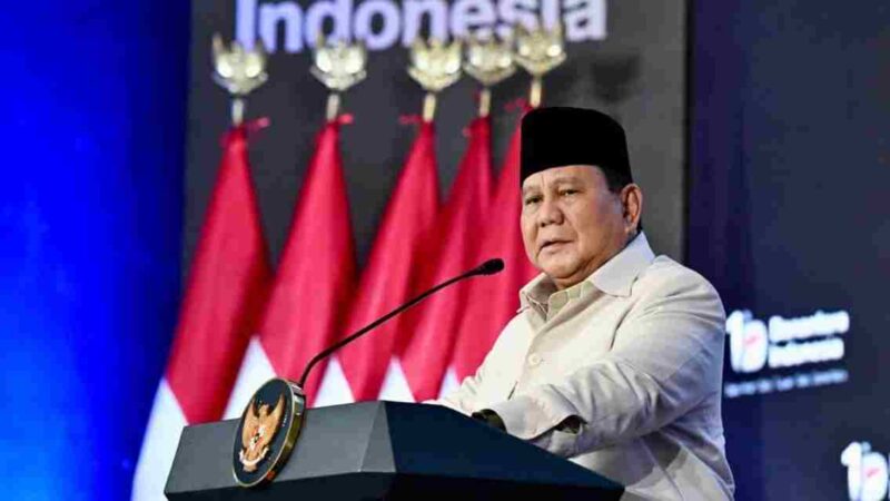 Presiden Prabowo Subianto menghadiri acara tasyakuran Hari Ulang Tahun (HUT) ke-1 Danantara Indonesia yang digelar di Wisma Danantara, pada Rabu, 11 Maret 2026. 